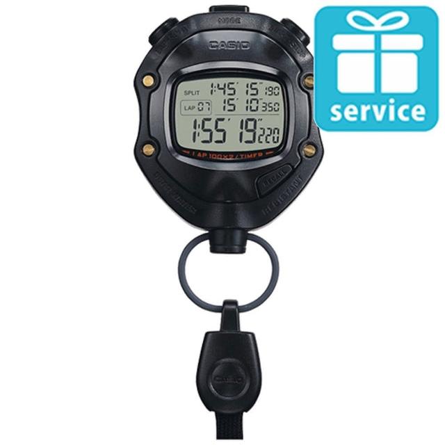 【casio】专业计时防水运动码表(hs-80tw-1)