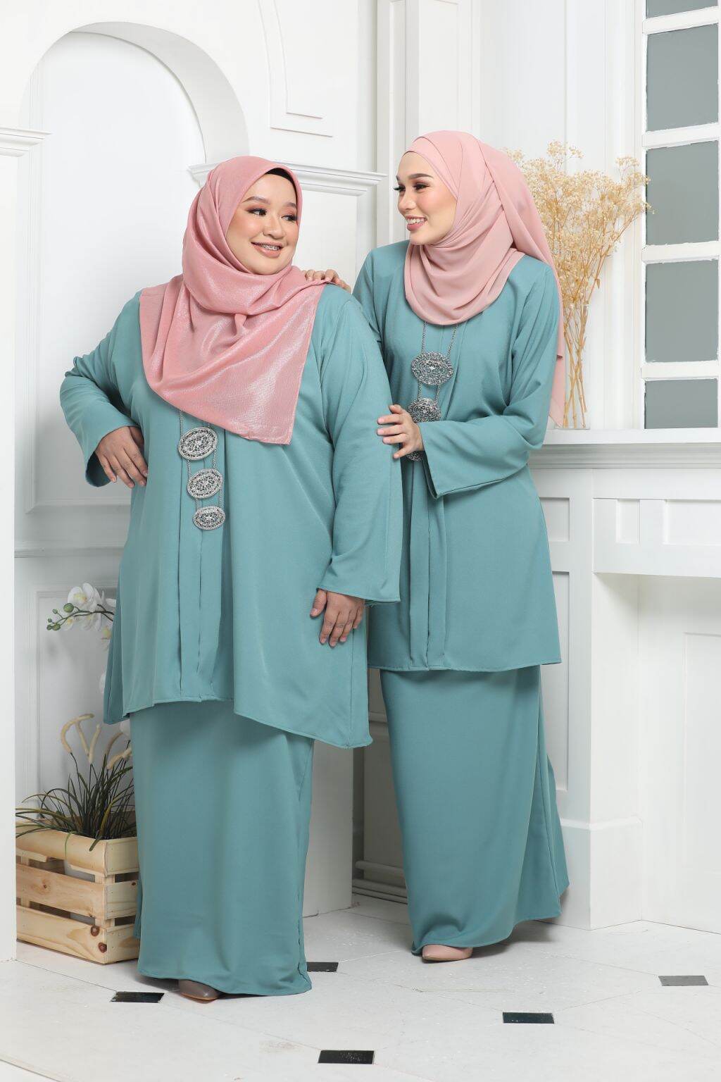 Mint Green Baju  Kurung  Plus Size Price Promotion Jan 