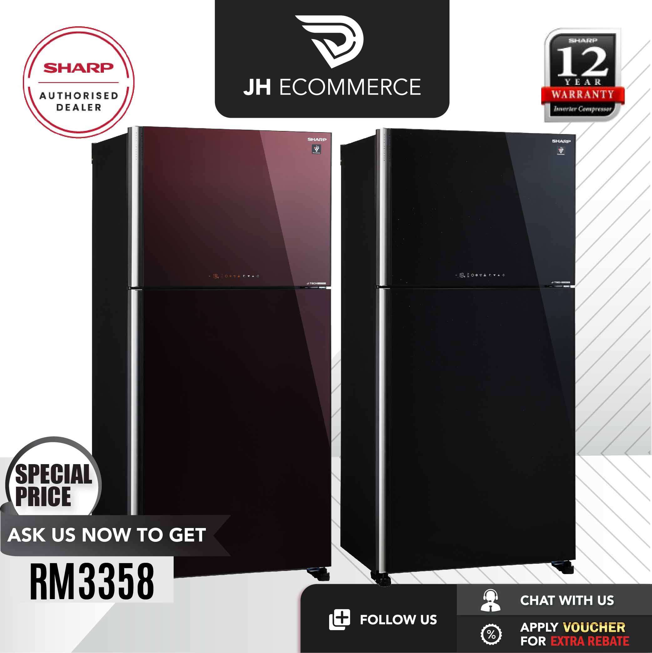 sharp fridge sjp88mfgk 720l