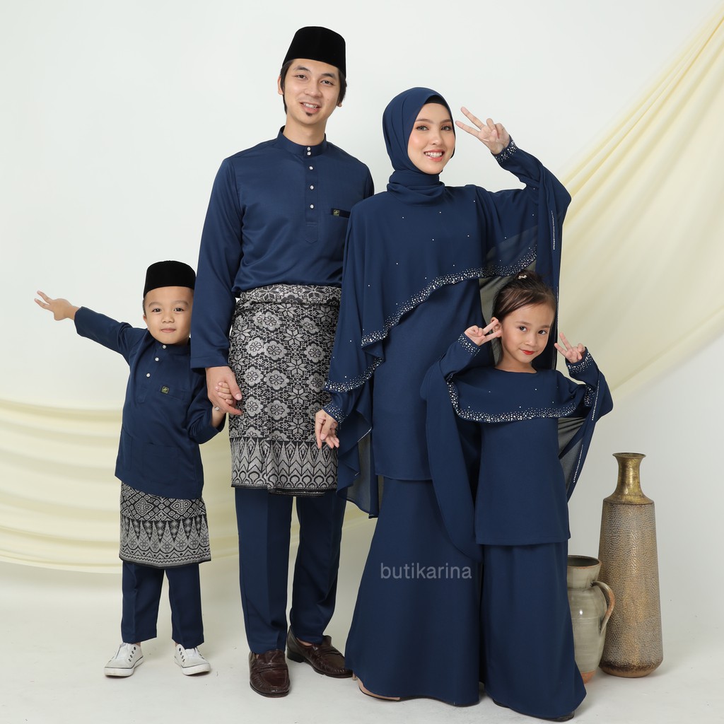 Biru baju gelap melayu PY Collection