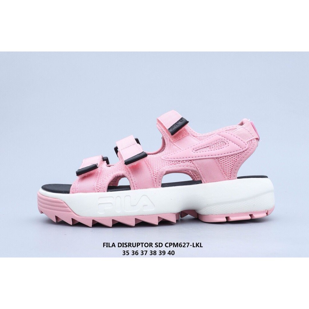 fila disruptor sandals pink