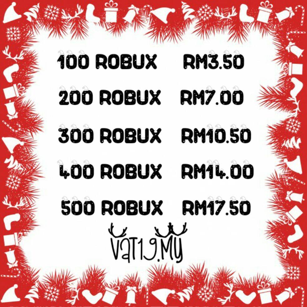 Robux Roblox 100 Price Promotion Jun 2021 Biggo Malaysia - robux card shopee