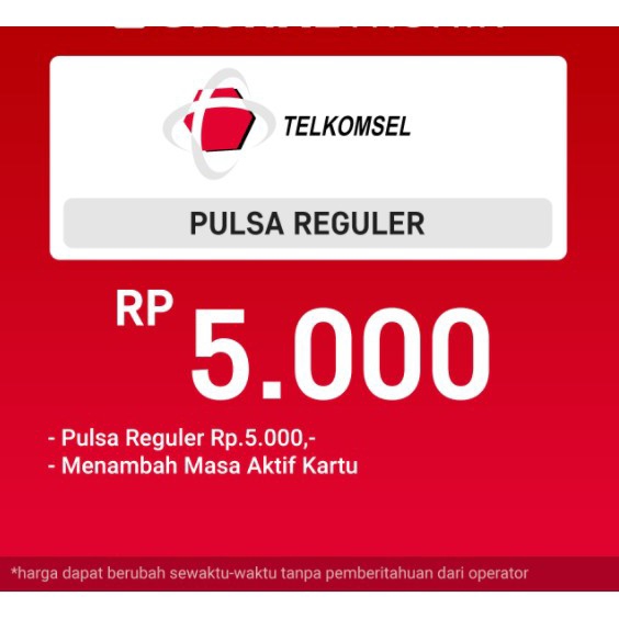 Harga Pulsa Telkomsel 5000 Terbaru Agustus 2021 Biggo Indonesia