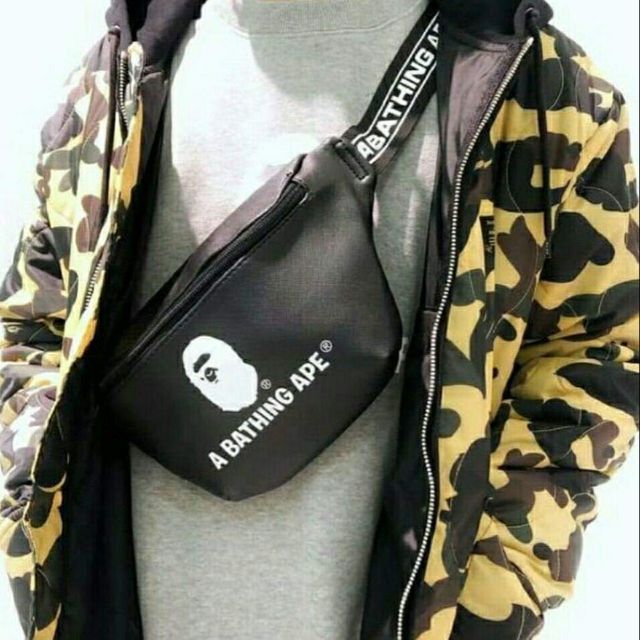 bathing ape man bag