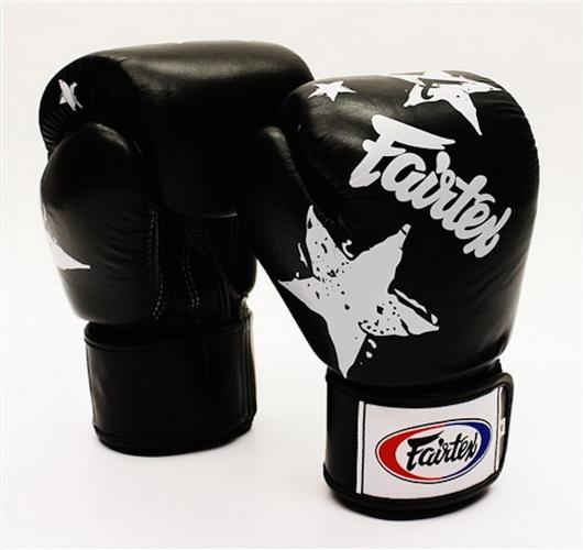 FAIRTEX MUAY THAI KICK BOXING MMA GLOVES BGV1 BLACK NATION PRINT COLLECTION