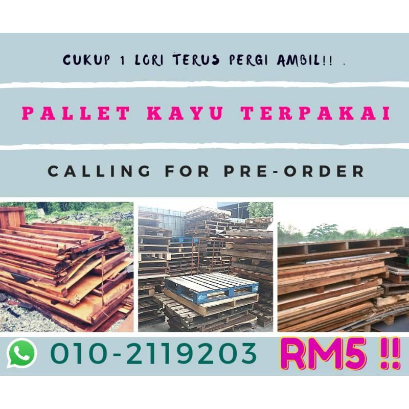 Kayu Pallet Terpakai Untuk Dijual Wertday