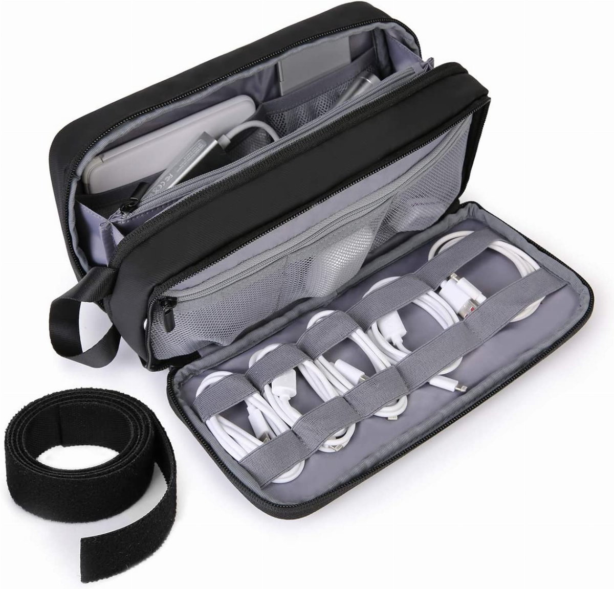 Electronics Accessories Organizer Travel Storage Hand Bag Cable USB C Drive FCXA 