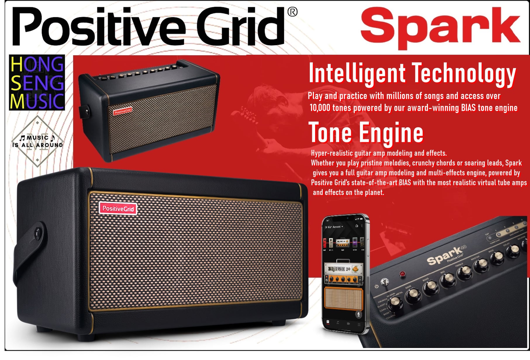 半額SALE／ Positive PGSPARK40 ギターアンプ Spark Grid - アンプ - www.qiraatafrican.com