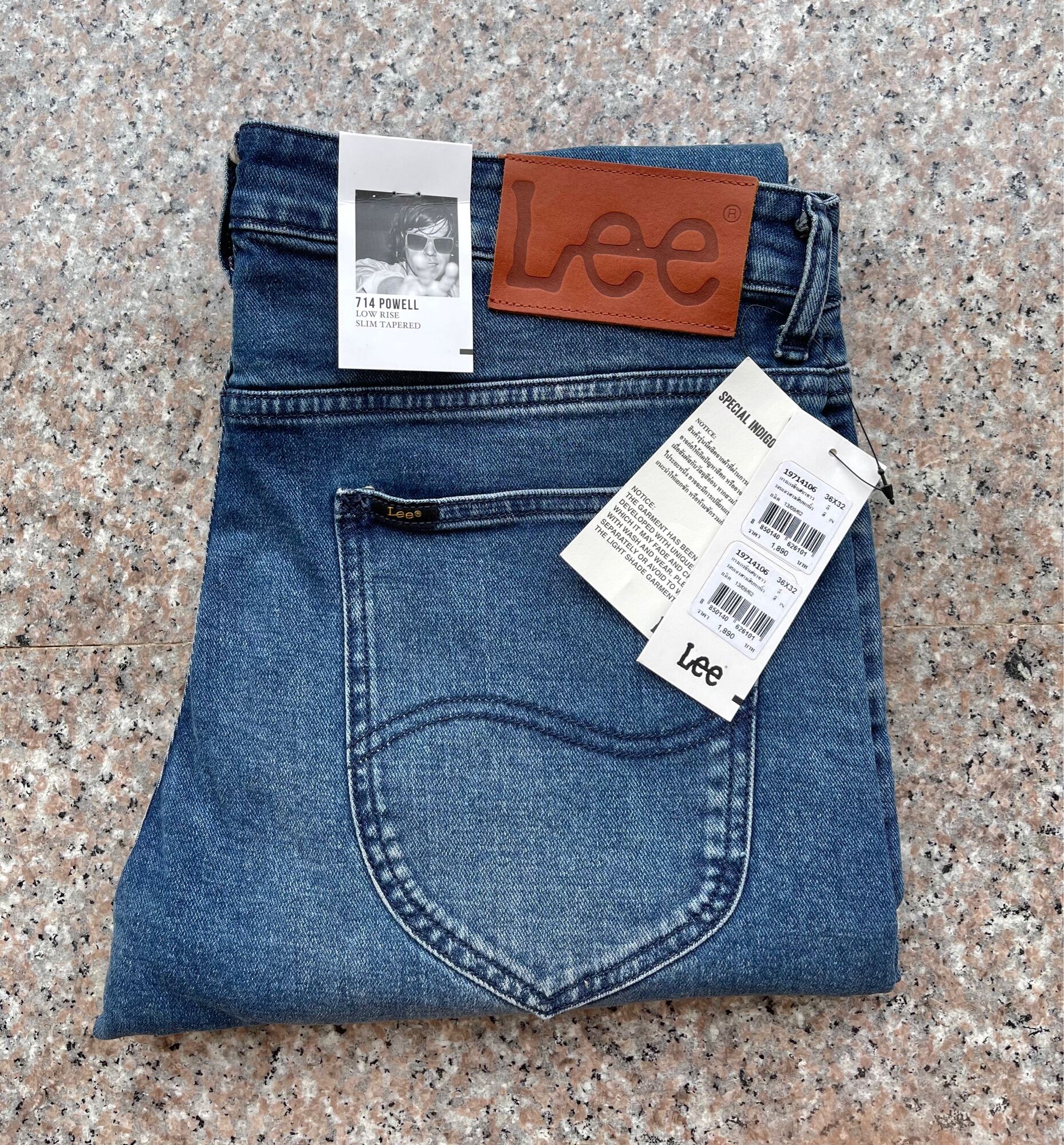 lee 714 powell low rise slim tapered