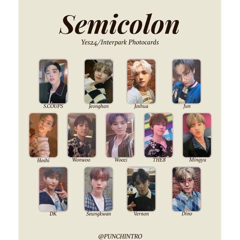 入荷中 semicolon SEVENTEEN 中国 スングァン 予約特典 一直娱