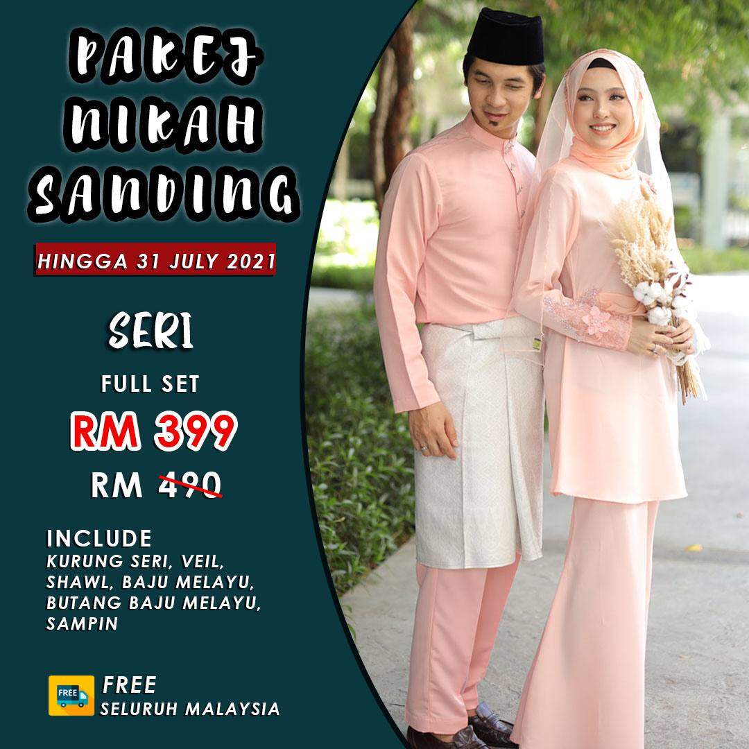  Baju  Nikah Peach  Colour Hijabistahub Kurung Nikah Collection Online 