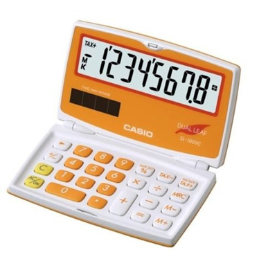 casio sl-100vc-oe calculators portable type sl100vc orange