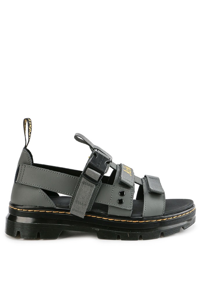 black doctor marten sandals