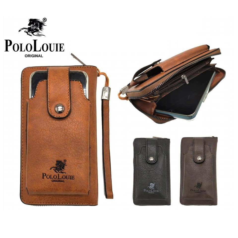 polo leather purse