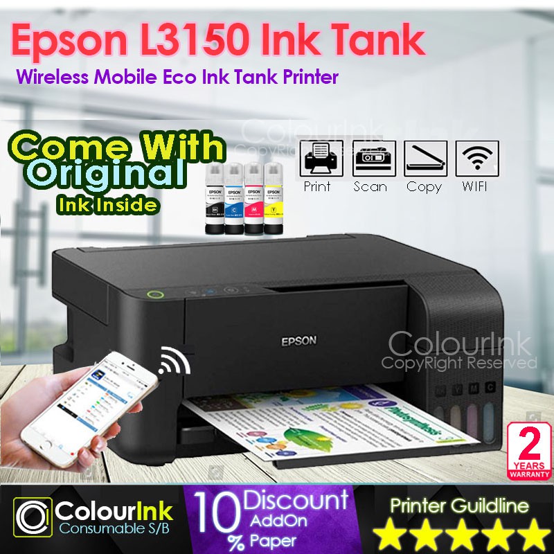 epson l3150 vs canon pixma g3010