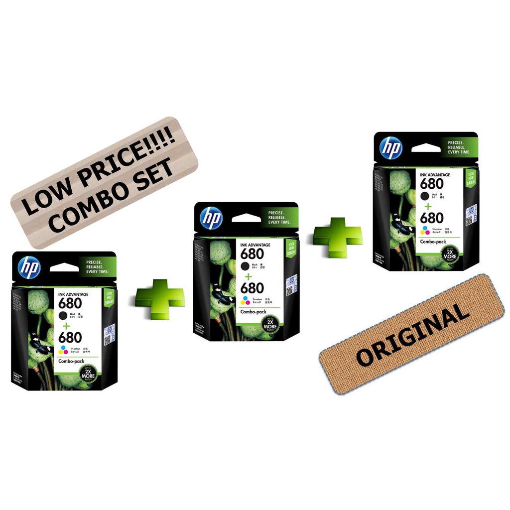 hp 680 ink cartridge combo
