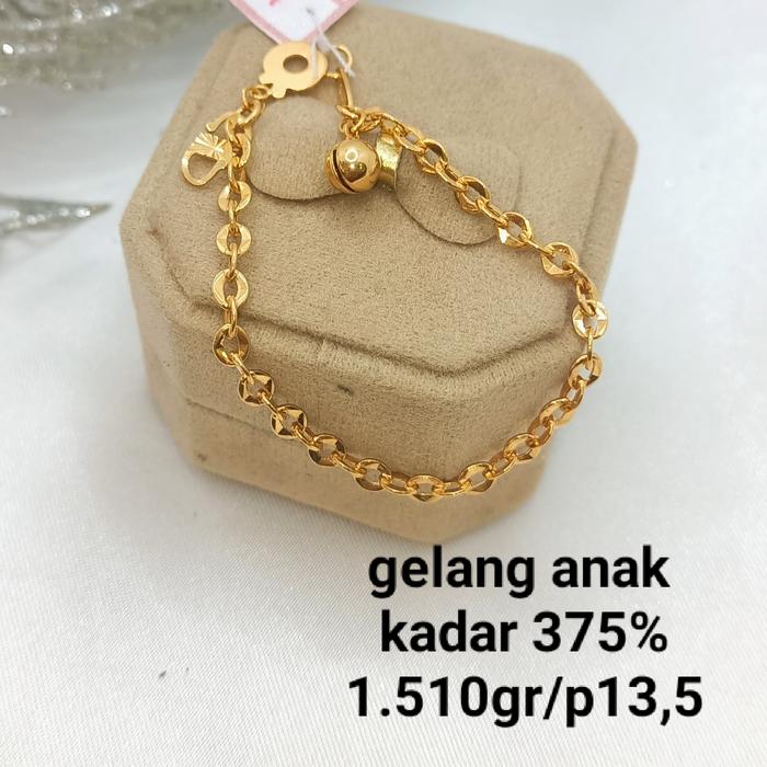 Harga Gelang Emas Anak Kadar 375 Terbaru November 2021 Biggo Indonesia