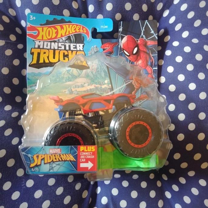 hot wheels monster truck spiderman and hulk