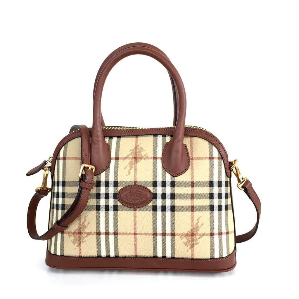 tan burberry bag