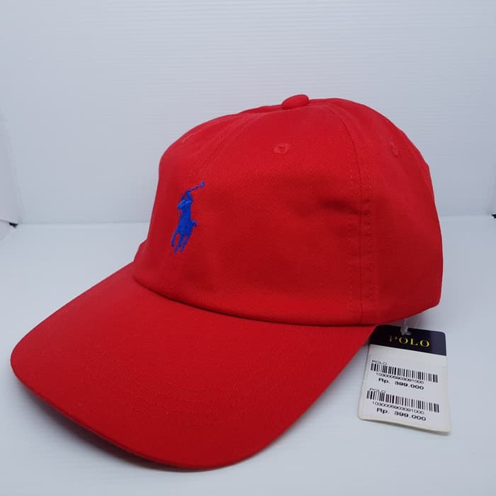 red polo hat