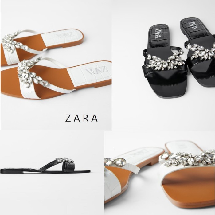 flat zara sandals