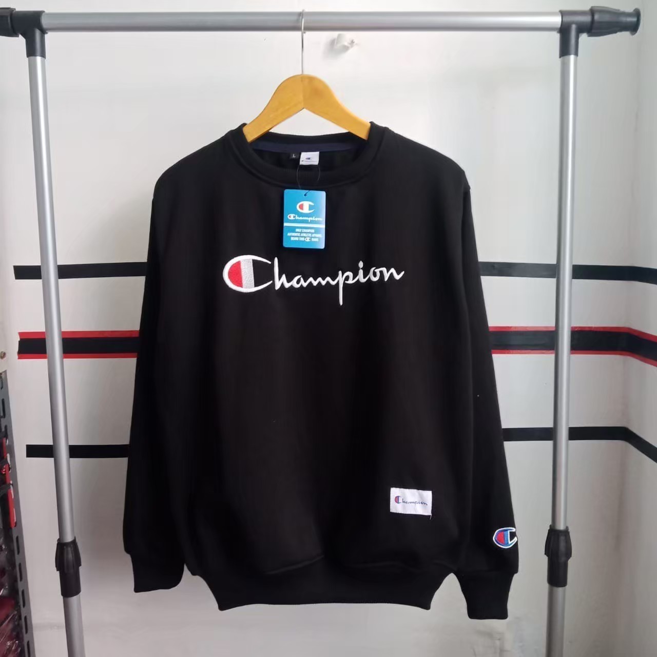 harga champion crewneck